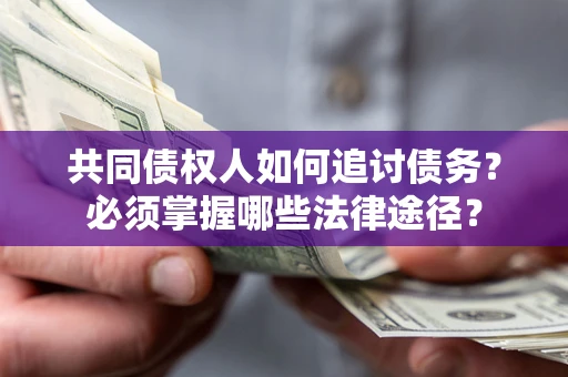 北京共同债权人如何追讨债务？必须掌握哪些法律途径？