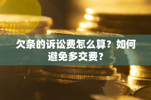 北京欠条的诉讼费怎么算？如何避免多交费？