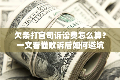 北京欠条打官司诉讼费怎么算？一文看懂败诉后如何避坑