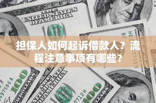北京担保人如何起诉借款人？流程注意事项有哪些？