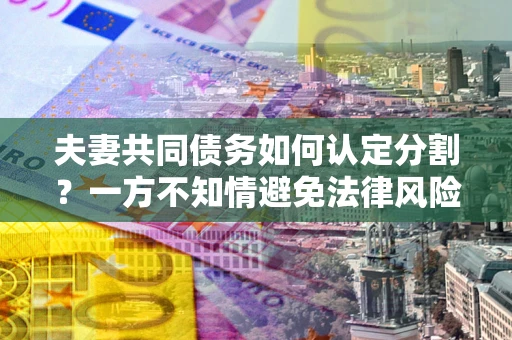 北京夫妻共同债务如何认定分割？一方不知情避免法律风险必看！